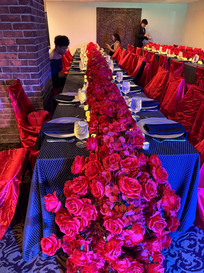 1 ft × 6 ft Red Rose Runners (one unit)