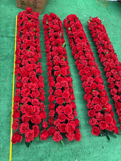 1 ft × 6 ft Red Rose Runners (one unit)