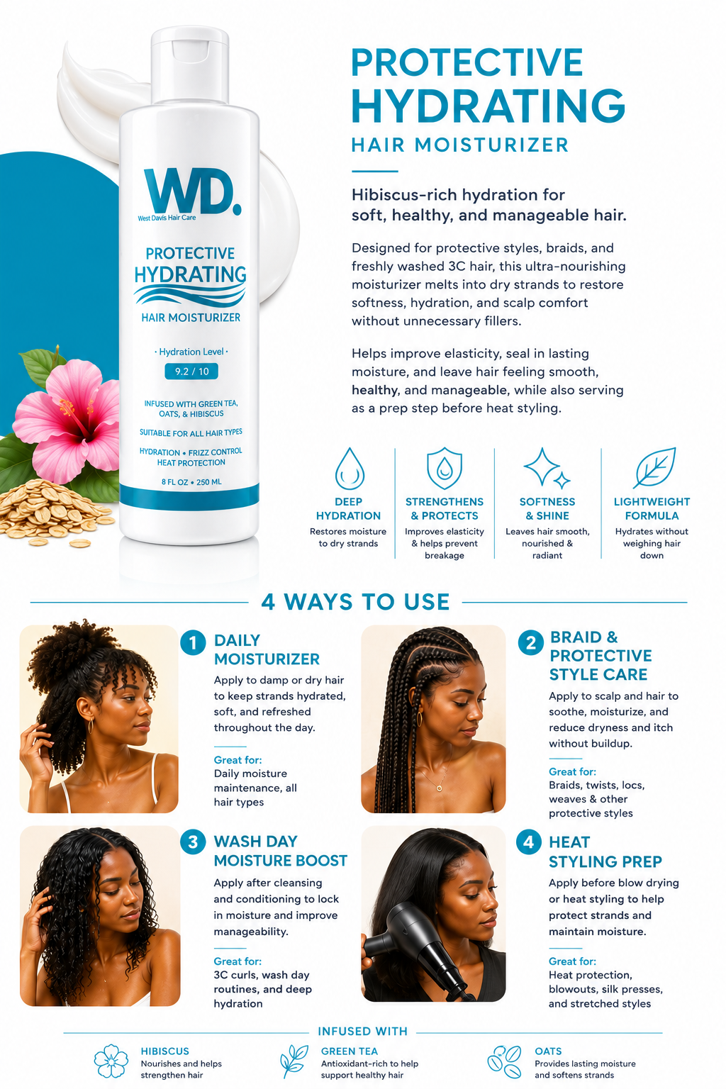 Protective Hydrating Hair Moisturizer