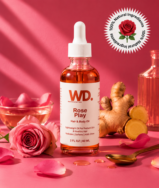 Rose Play Hair & Body Oil – 5-in-1 Hydration & Nourishment