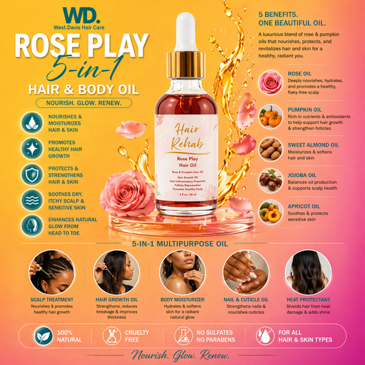 Rose Play Hair and Body Oil