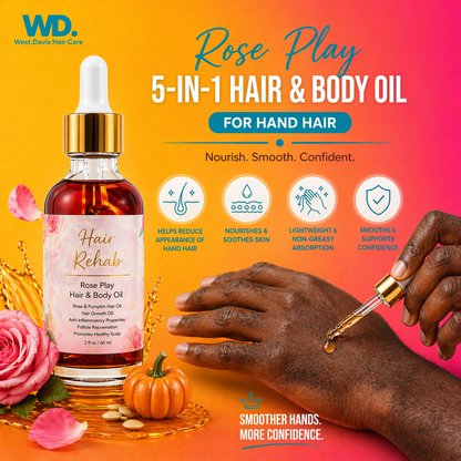 Rose Play Hair & Body Oil – 5-in-1 Hydration & Nourishment