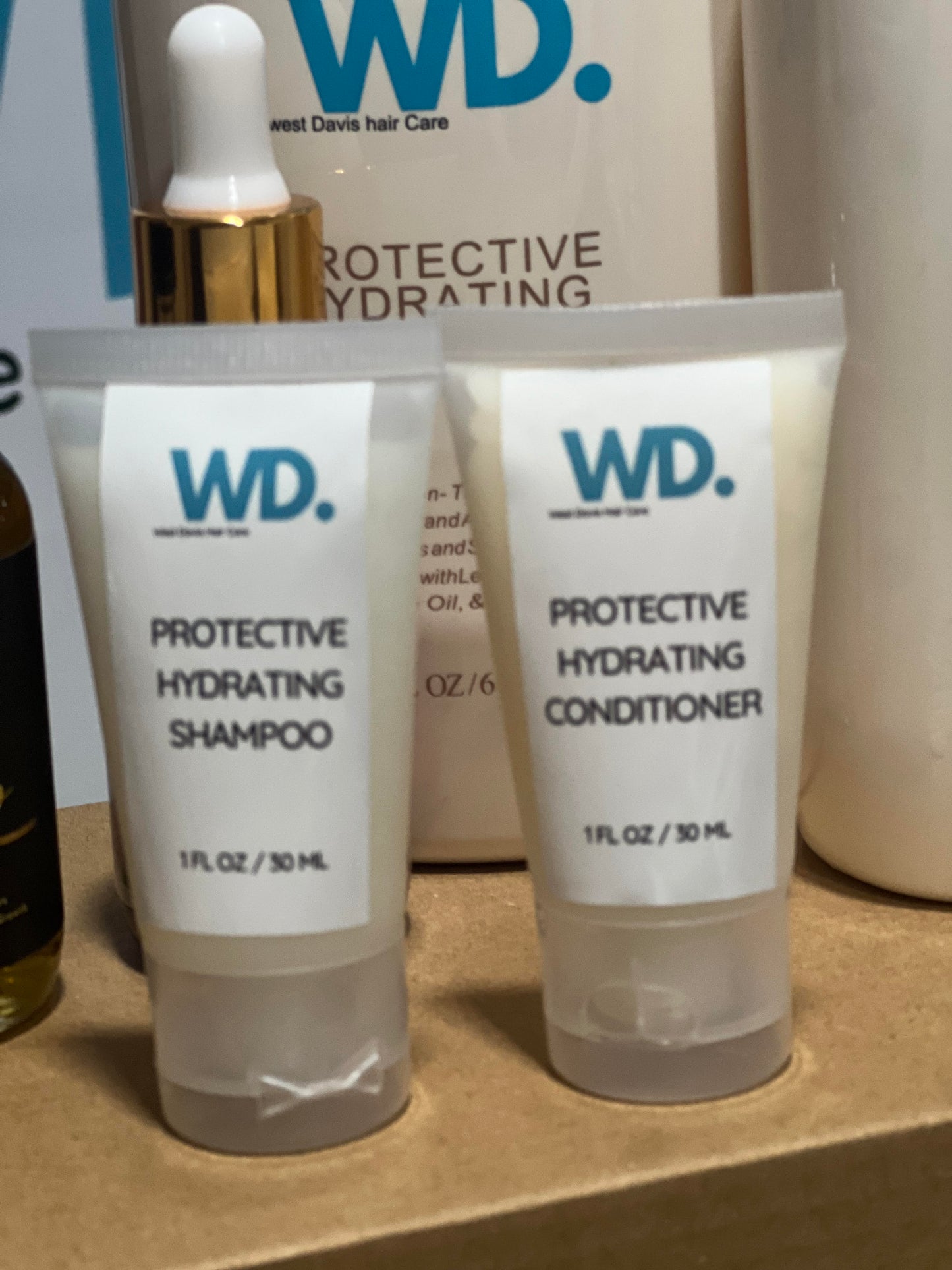 West Davis Hair Care Nourishing Strength Shampoo &amp; Conditioner Bundle (1oz)